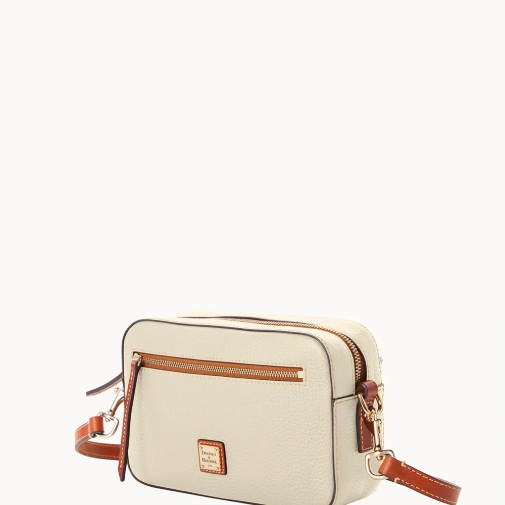 Dooney & Bourke Pebble Grain Camera Zip Crossbody - Bone - Picture 2 of 6